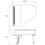 Red Grand Piano Estonia 190 Dimensions