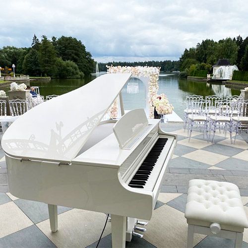Белый Цифровой Рояль Yamaha На Свадьбу